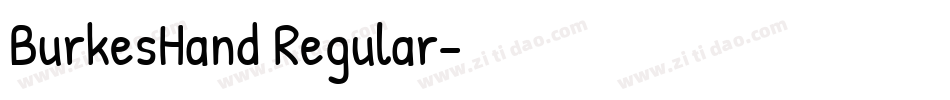 BurkesHand Regular字体转换